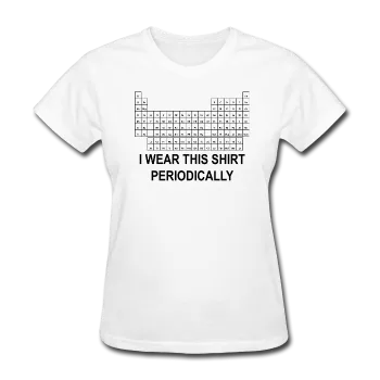 "I Wear this Shirt Periodically" (black) - Women's T-Shirt