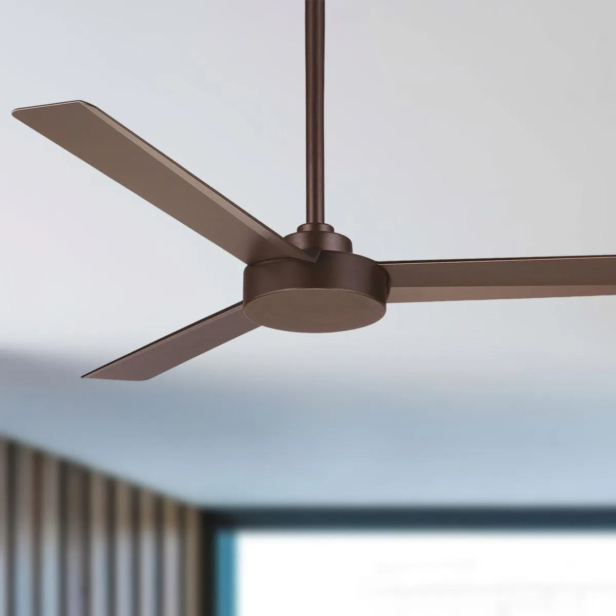 Roto 52" Bronze Ceiling Fan with Wall Control