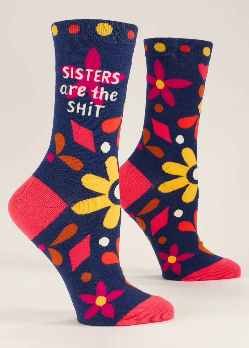 Sisters Are the Shit Women's Socks