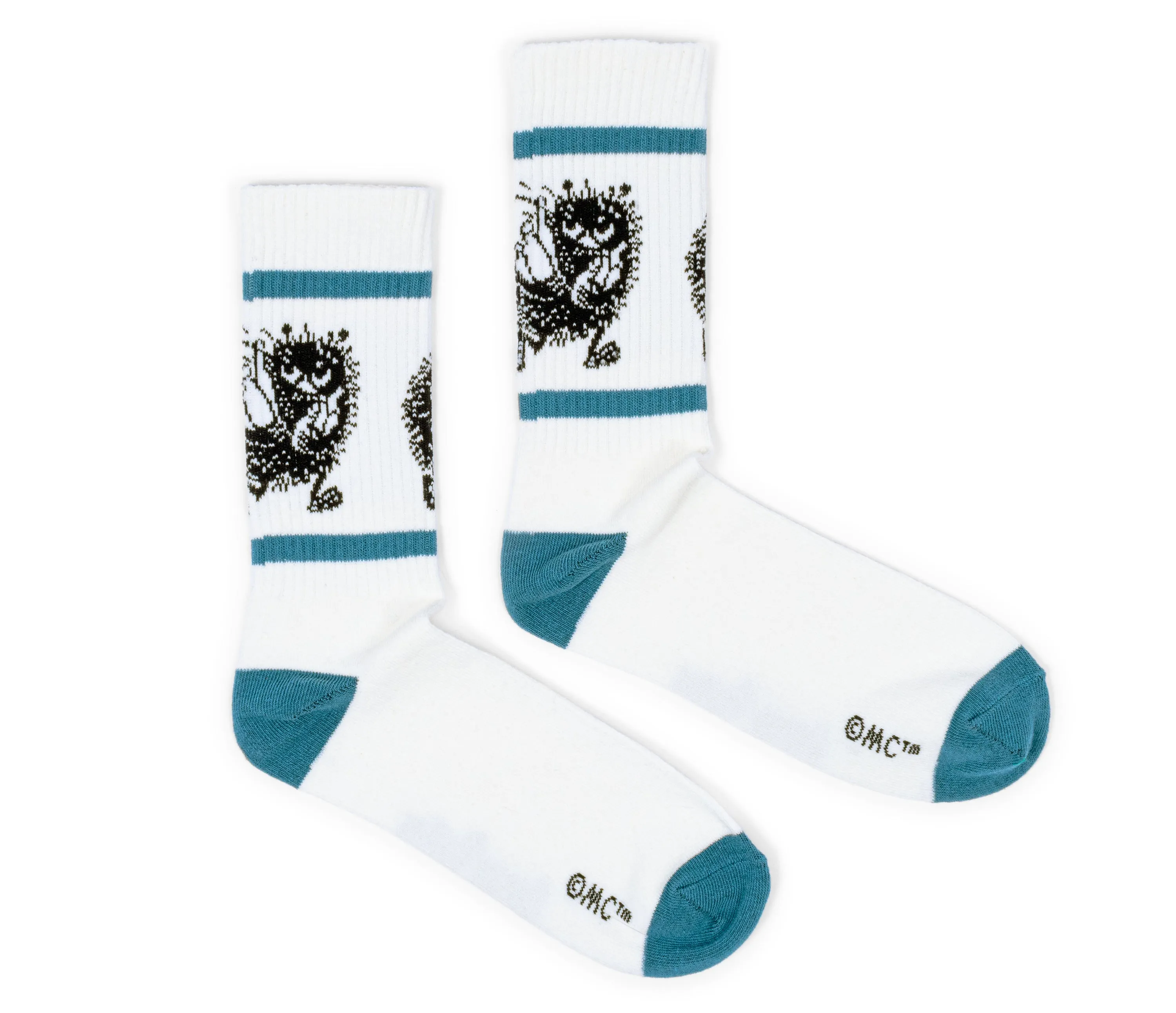 Stinky Retro Men Socks - White