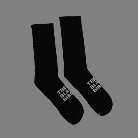 The Black Bibs Socks - Black - Tall