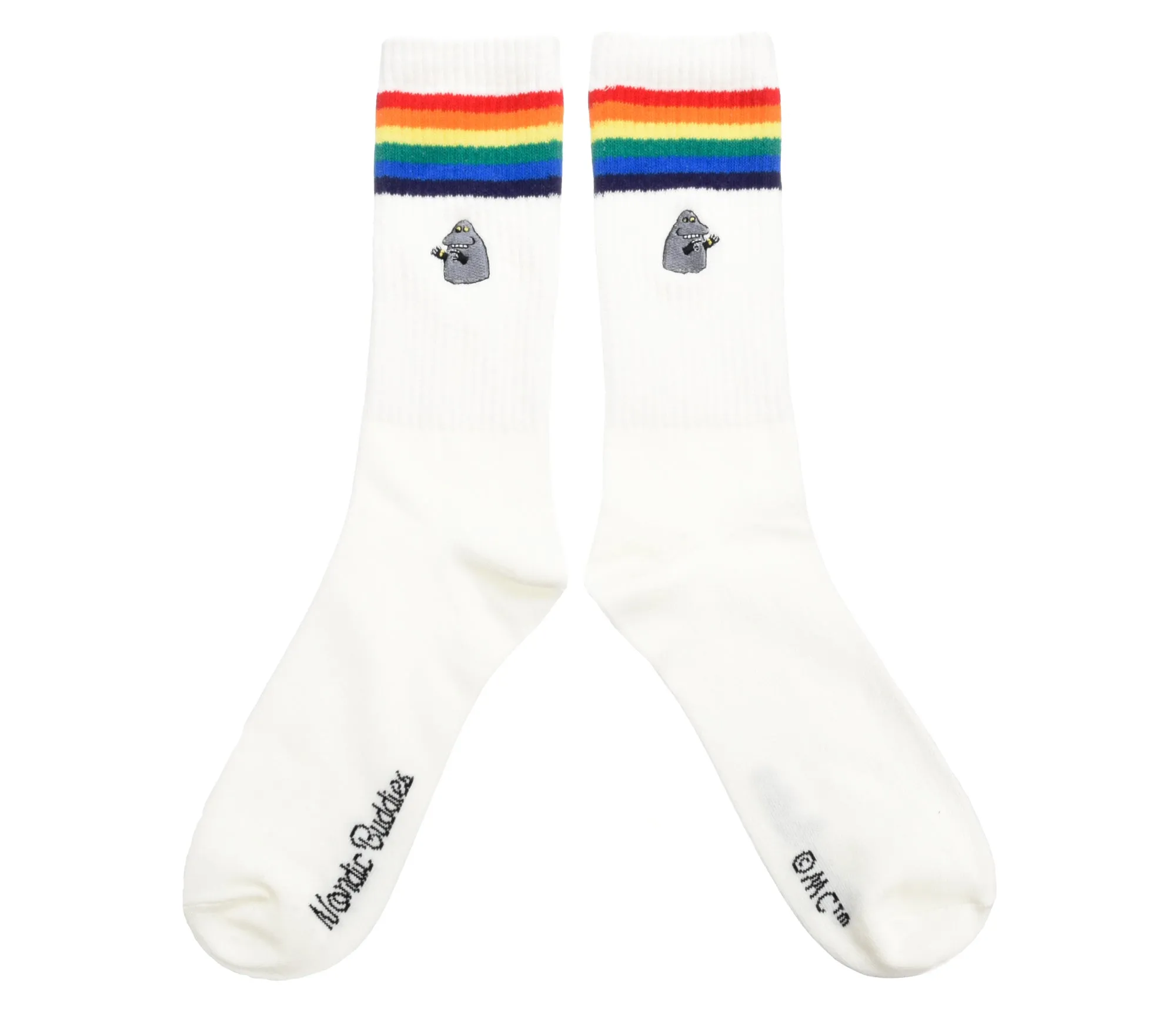 The Groke Retro Men Socks - White