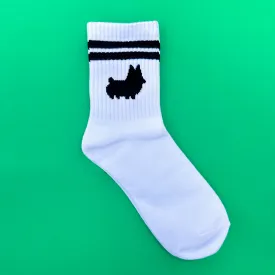 White Corgi Crew Socks (restocked!)