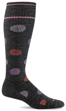 Women's Full Bloom | Moderate Graduated Compression Socks | Wide Calf Fit