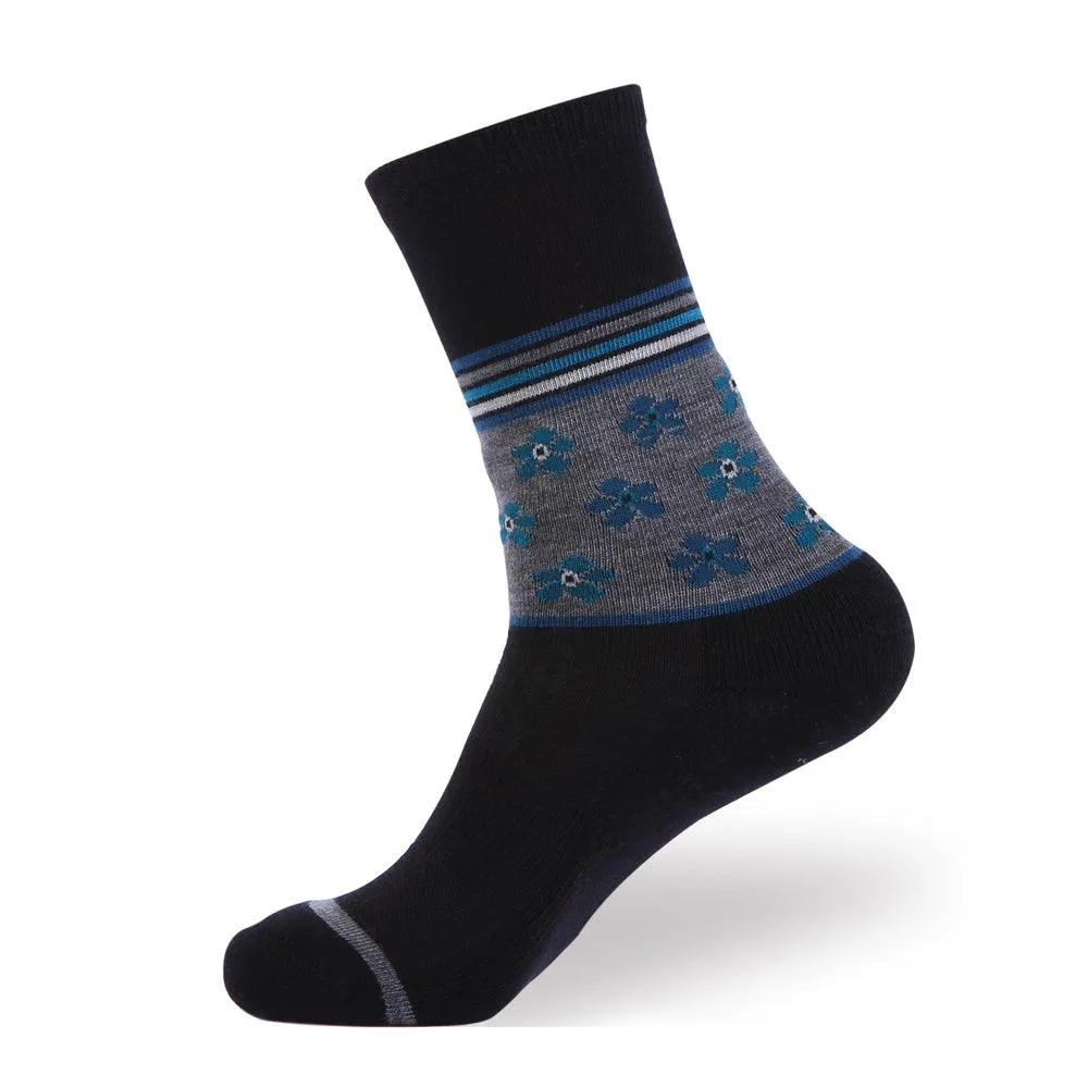 Women's Touch Wear Everyday Blue crew socks 4-packs