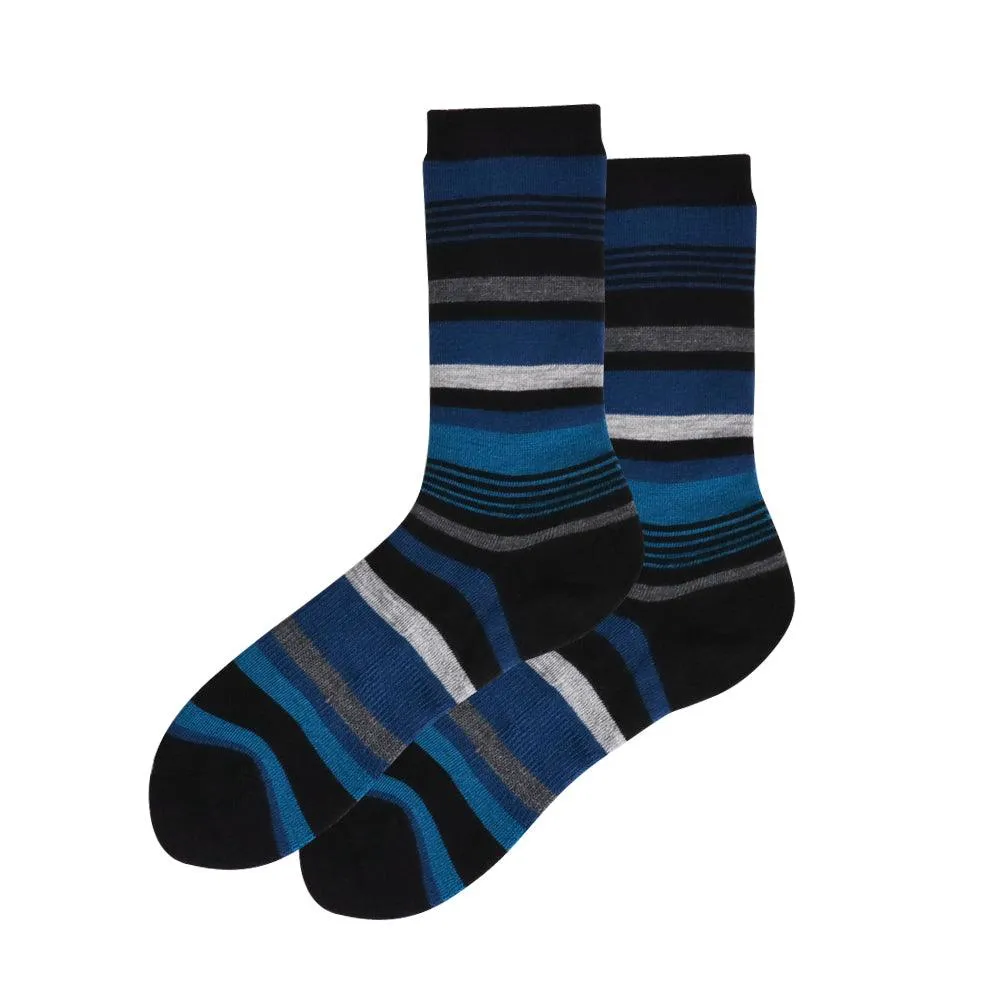 Women's Touch Wear Everyday Blue crew socks 4-packs