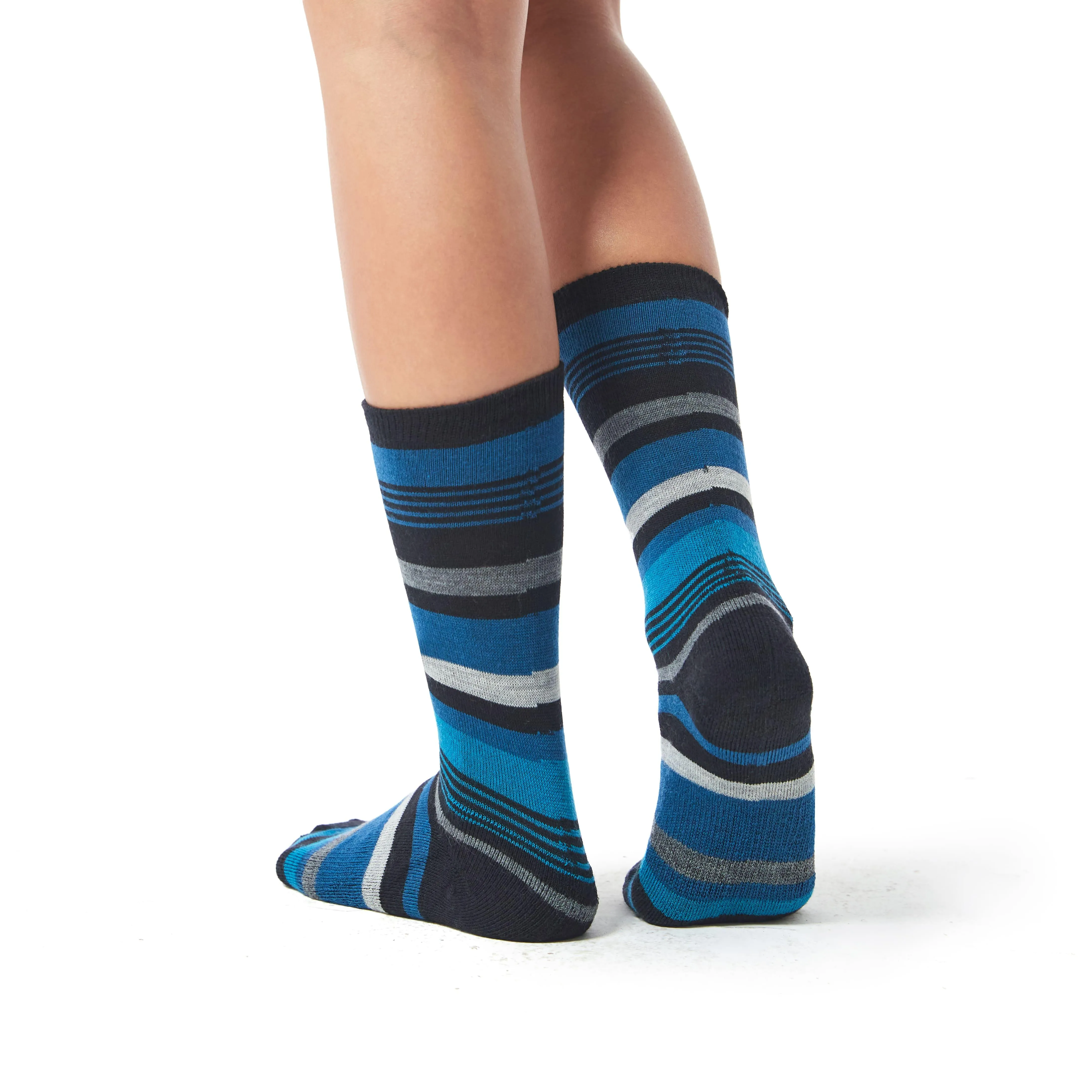 Women's Touch Wear Everyday Blue crew socks 4-packs