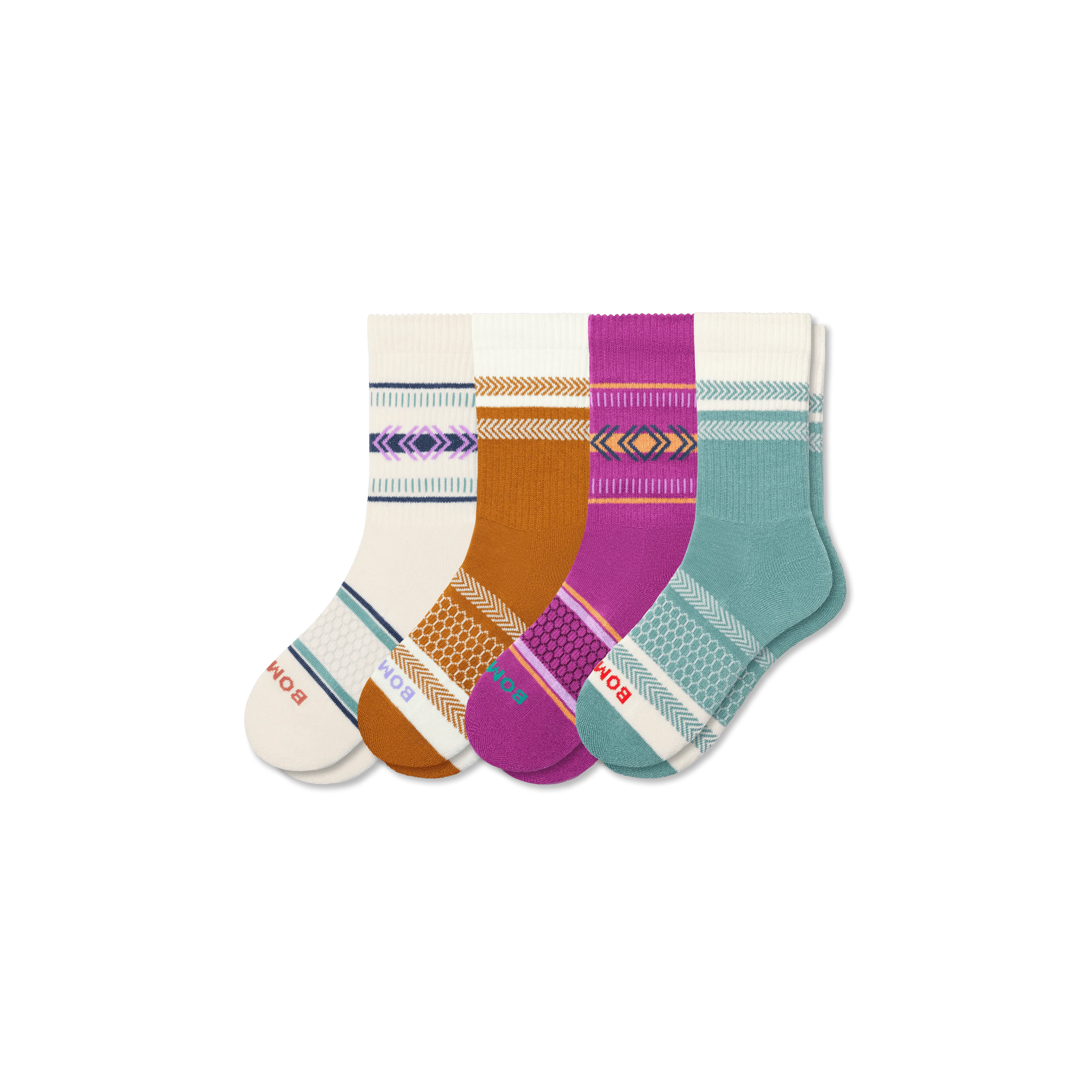 Youth Holiday Calf Sock 4-Pack